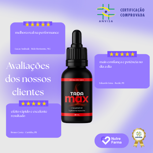 Tadamax: Revolucione a sua Potência Sexual (30ml)