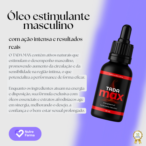Tadamax: Revolucione a sua Potência Sexual (30ml)