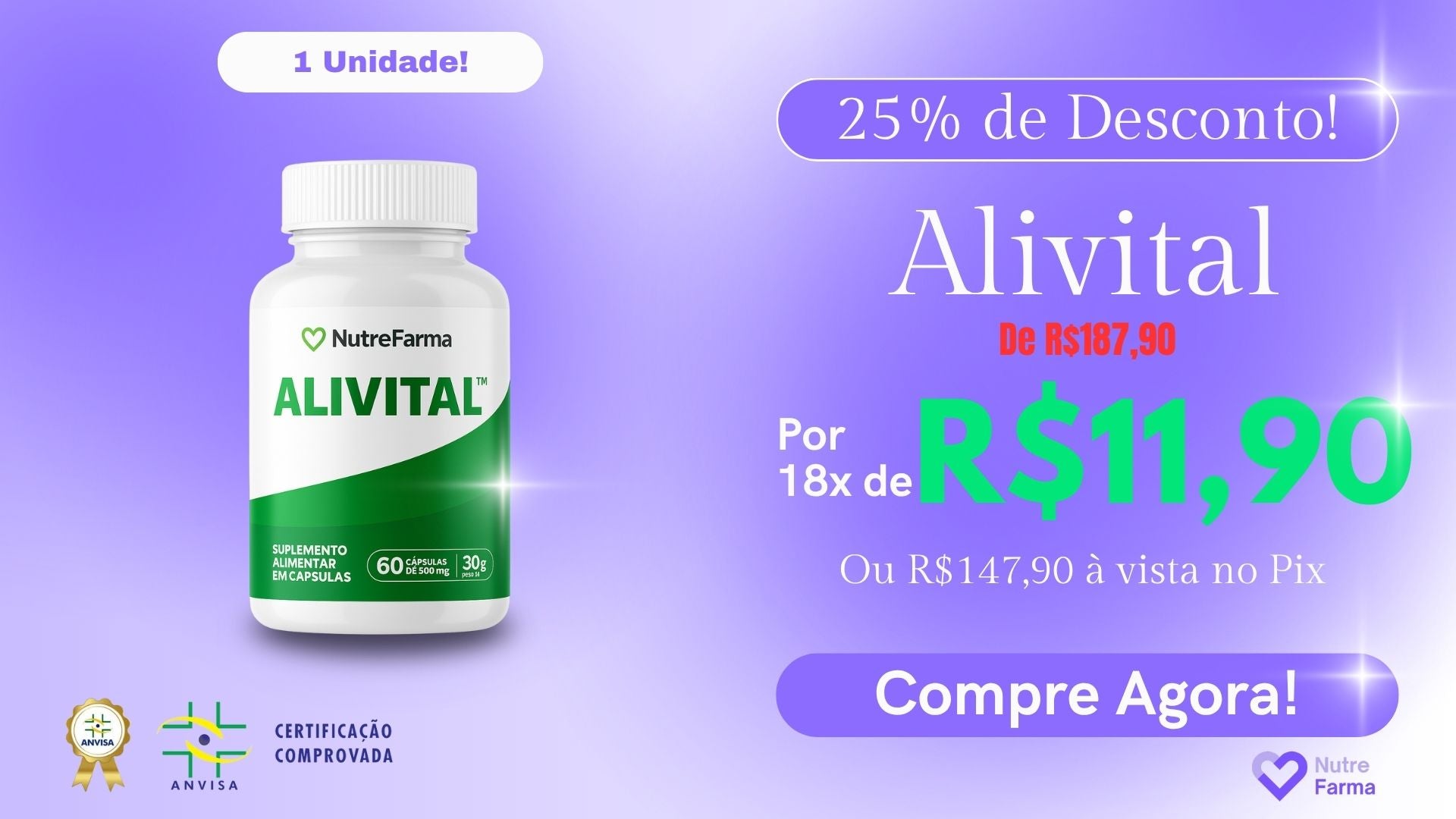 1 unidade Alivital