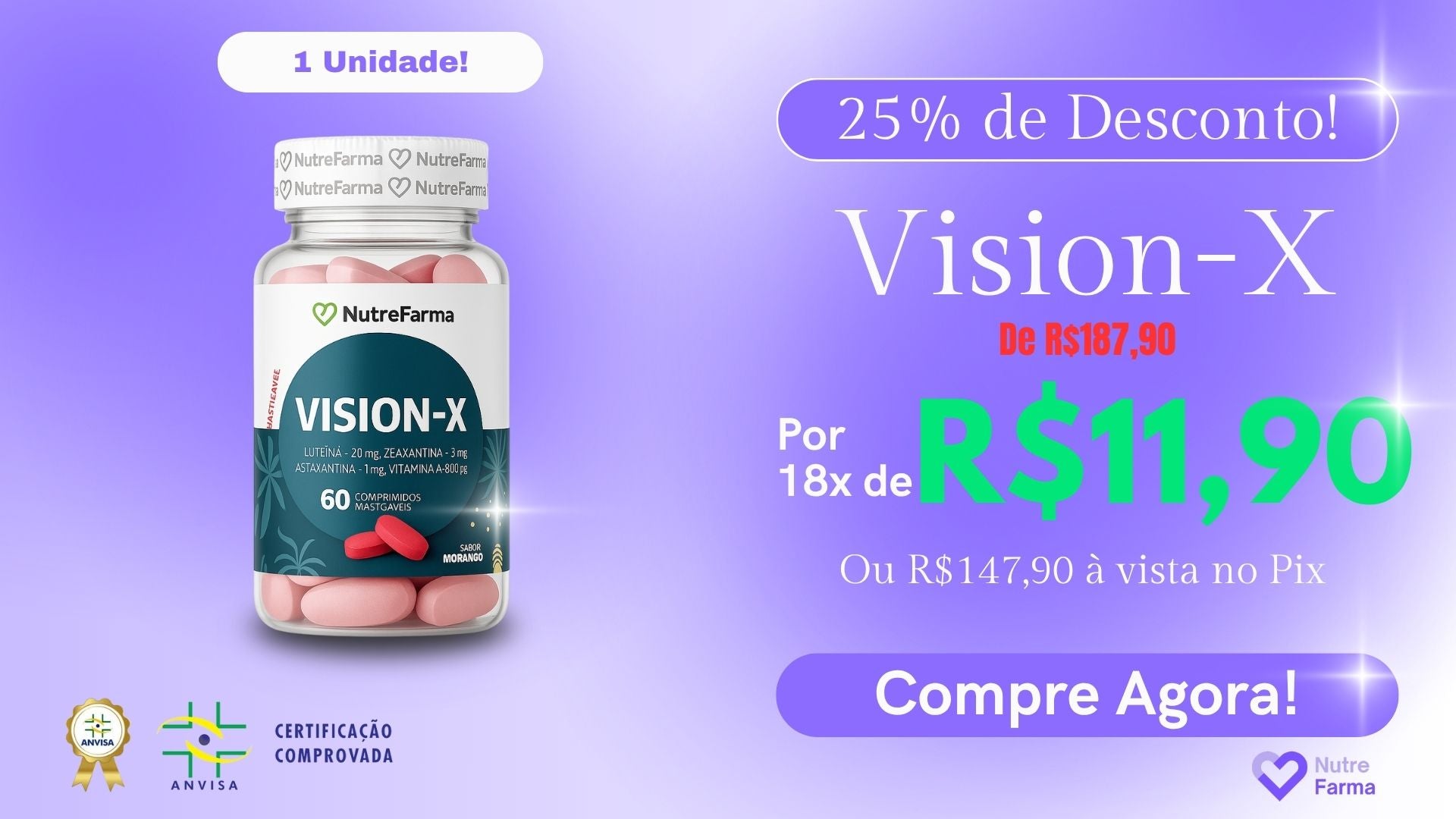 1 unidade Vision X