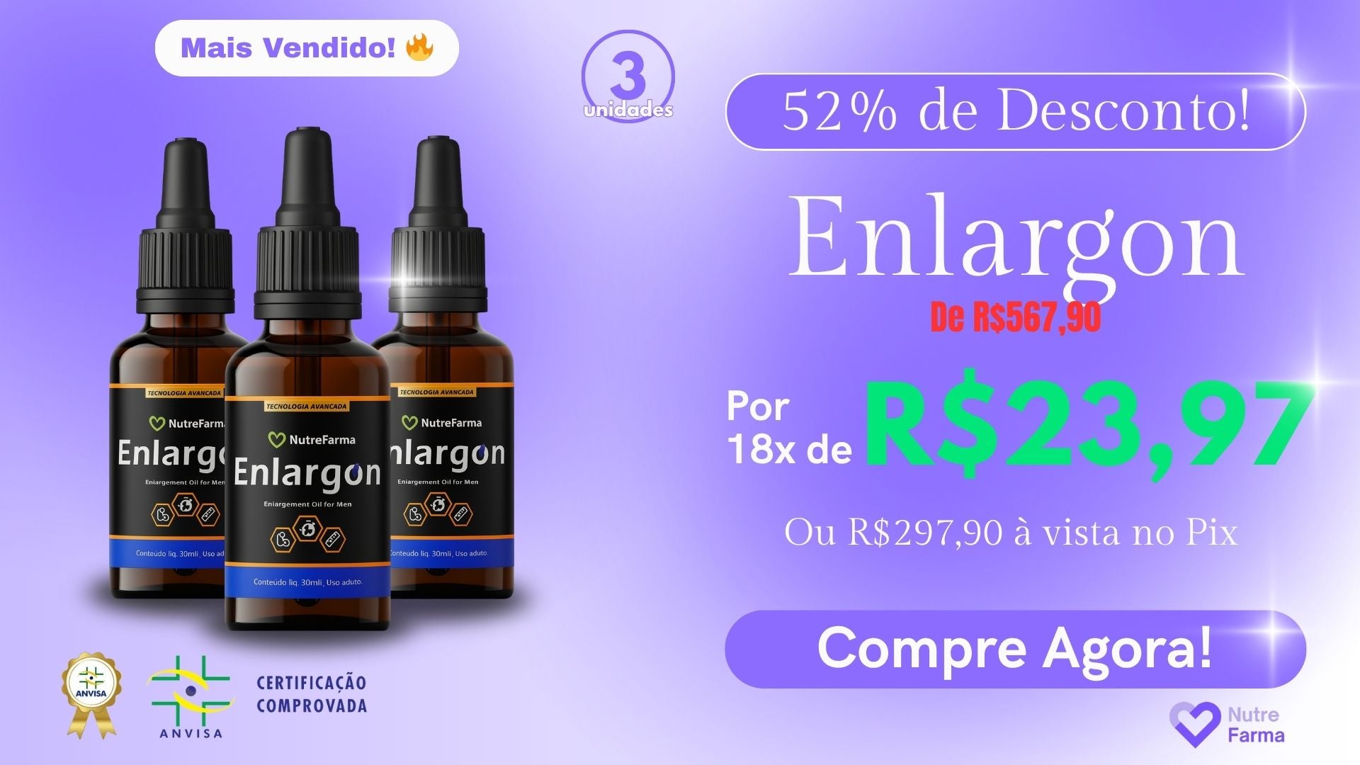 3 unidades Enlargon