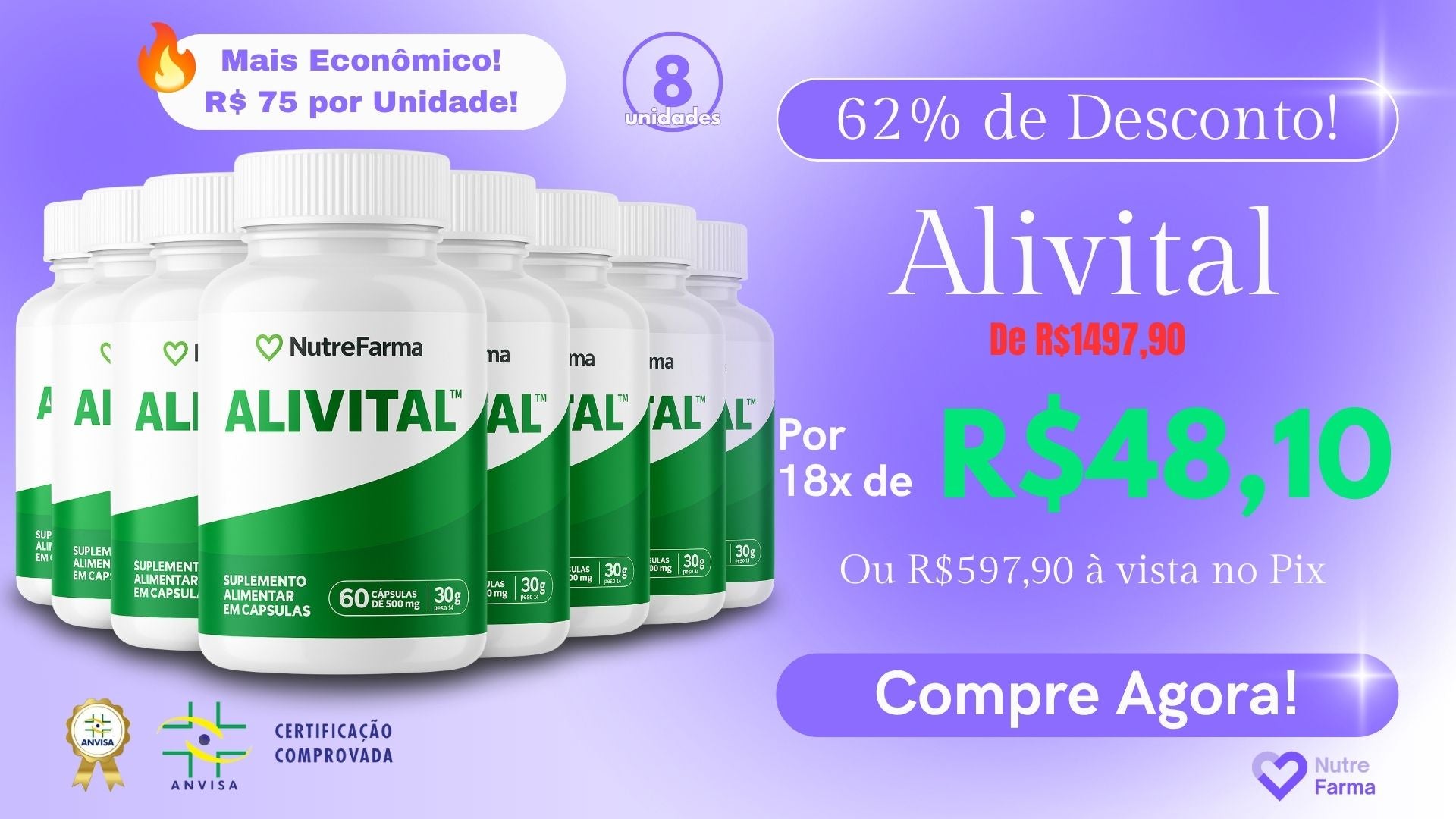 8 unidades Alivital