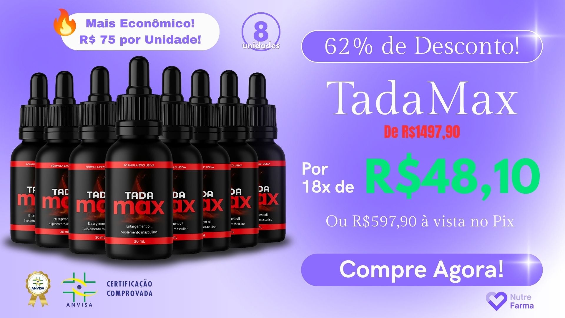 8 unidades TADA MAX